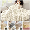 Cotton Blend Plush Warm Throw Blanket