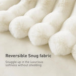 Cotton Blend Plush Warm Throw Blanket